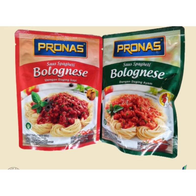 

Pronas Saus Bolognais dengan Daging Sapi atau Daging Ayam 175 gram