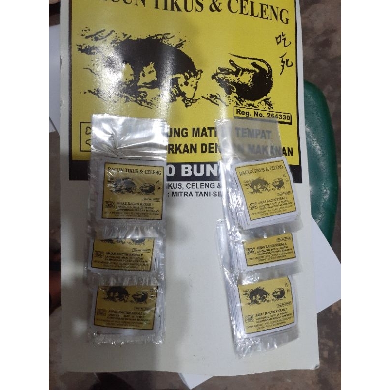 racun tikus dan  timex