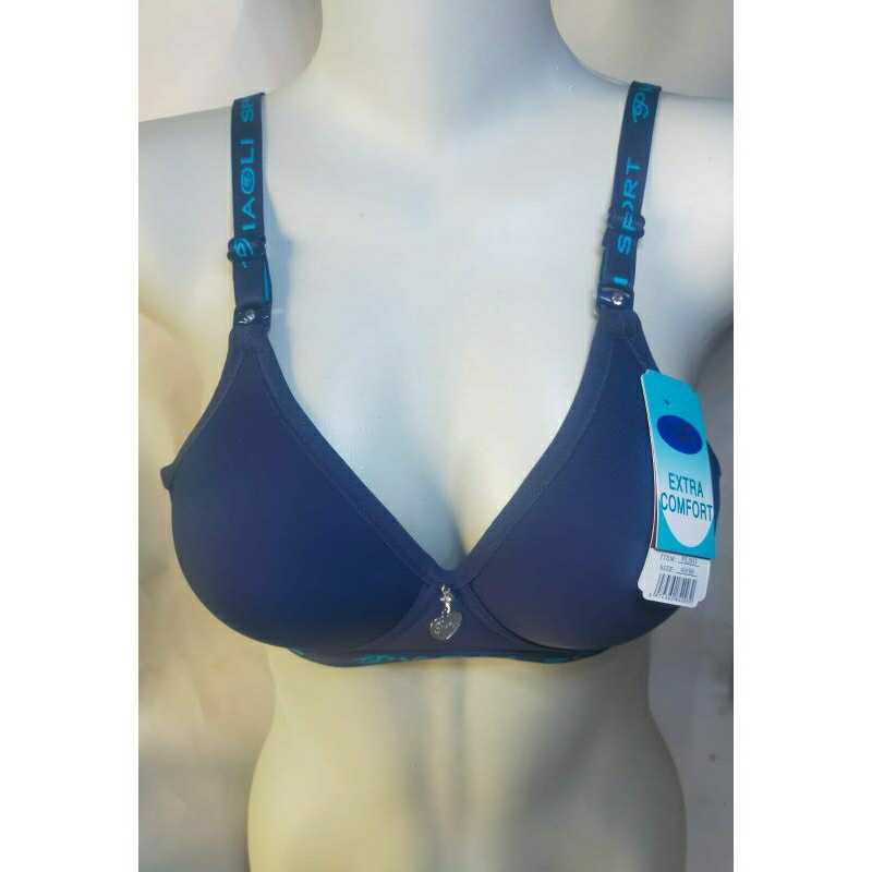 BRA SPORT WANITA PIAOLI 003 TANPA KAWAT UK 34-40 BUSA SEDANG KAIT 2 CUP B