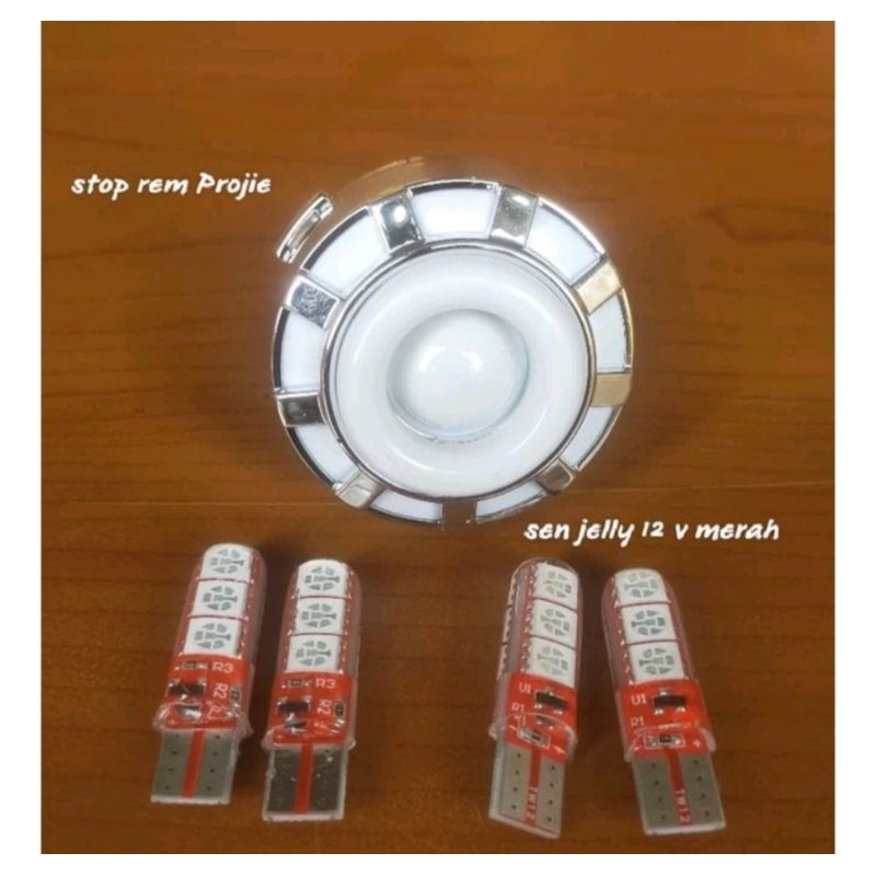 paket lampu LED/ sen 4 pcs + stop rem / Lampu motor bebek / matic