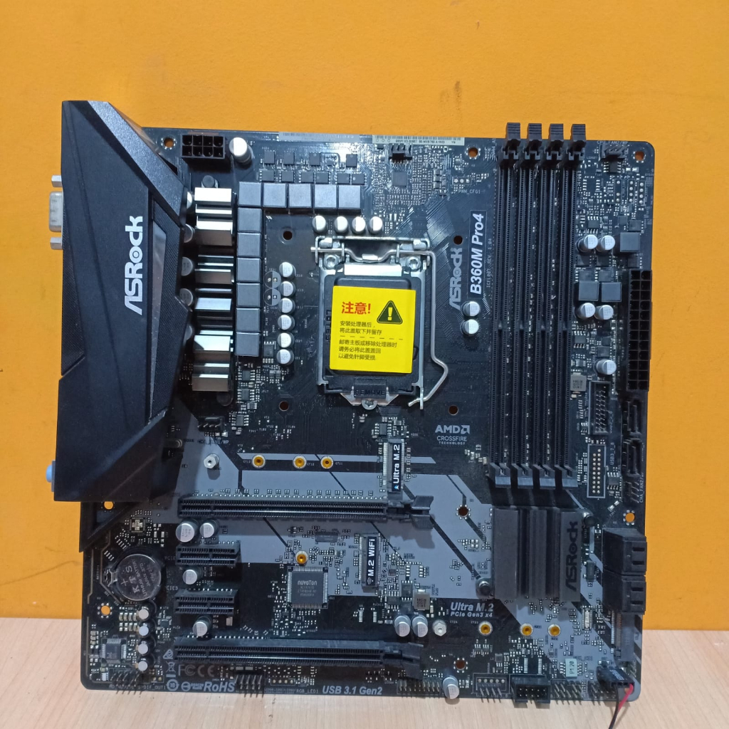 Motherboard ASRock B360M Pro4 Socket 1151 DDR4 gen 8 dan gen 9 Normal Bergaransi
