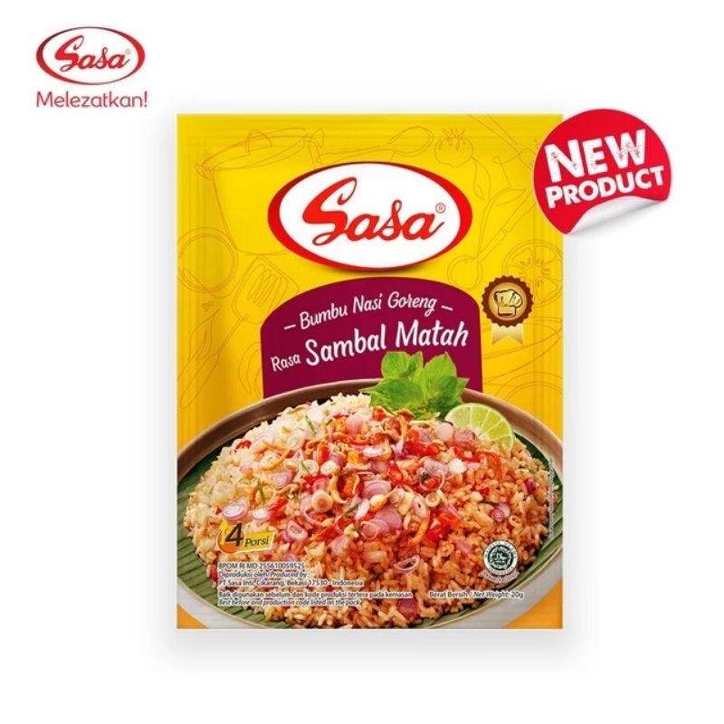 

SASA BUMBU NASI GORENG SAMBAL MATAH 20g / BUMBU SASA / SASA