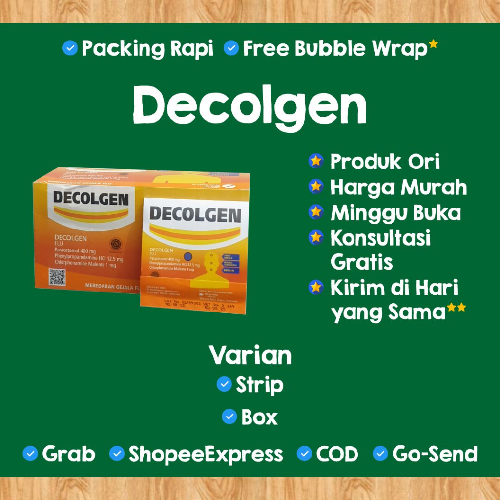 [DECOLGEN] Decolgen Strip | Decolgen 4 Tablet | Obat Flu Dekolgen