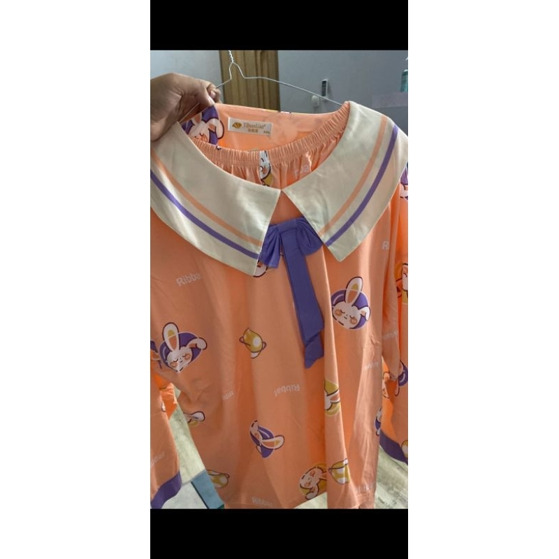 Baju Piyama Kerah beby, Baju tidur, Bahan IMPORT, gratis ongkir