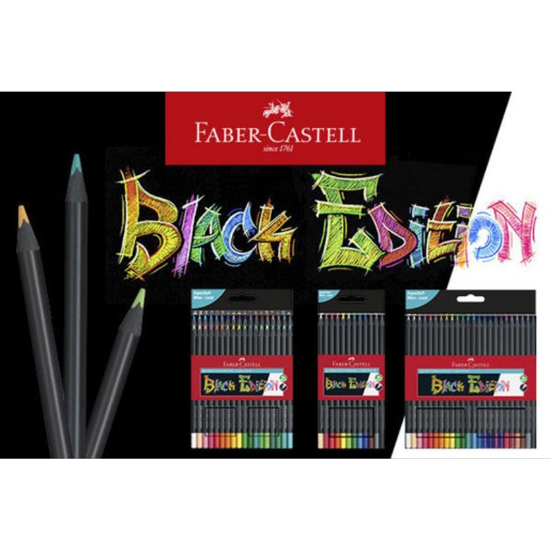 

Pensil Warna Black Edition Faber-Castell isi 12 /