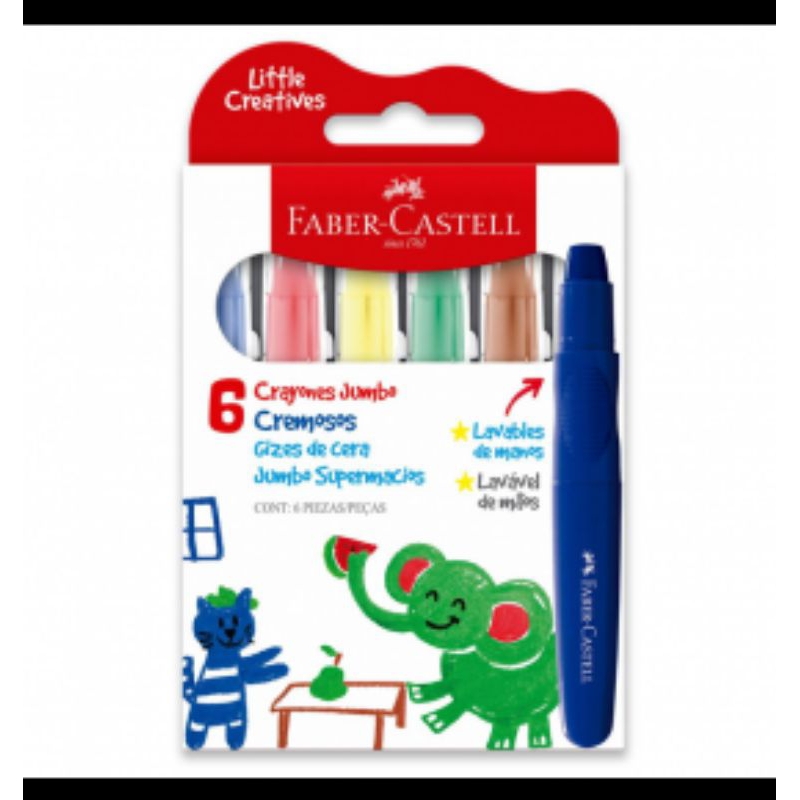 

Faber Castell Jumbo Creamy Crayon set6 / Crayon Creamy
