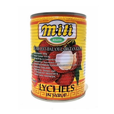 

Mili Lychee Buah Kalengan / Leci Dalam Sirup 565 gr
