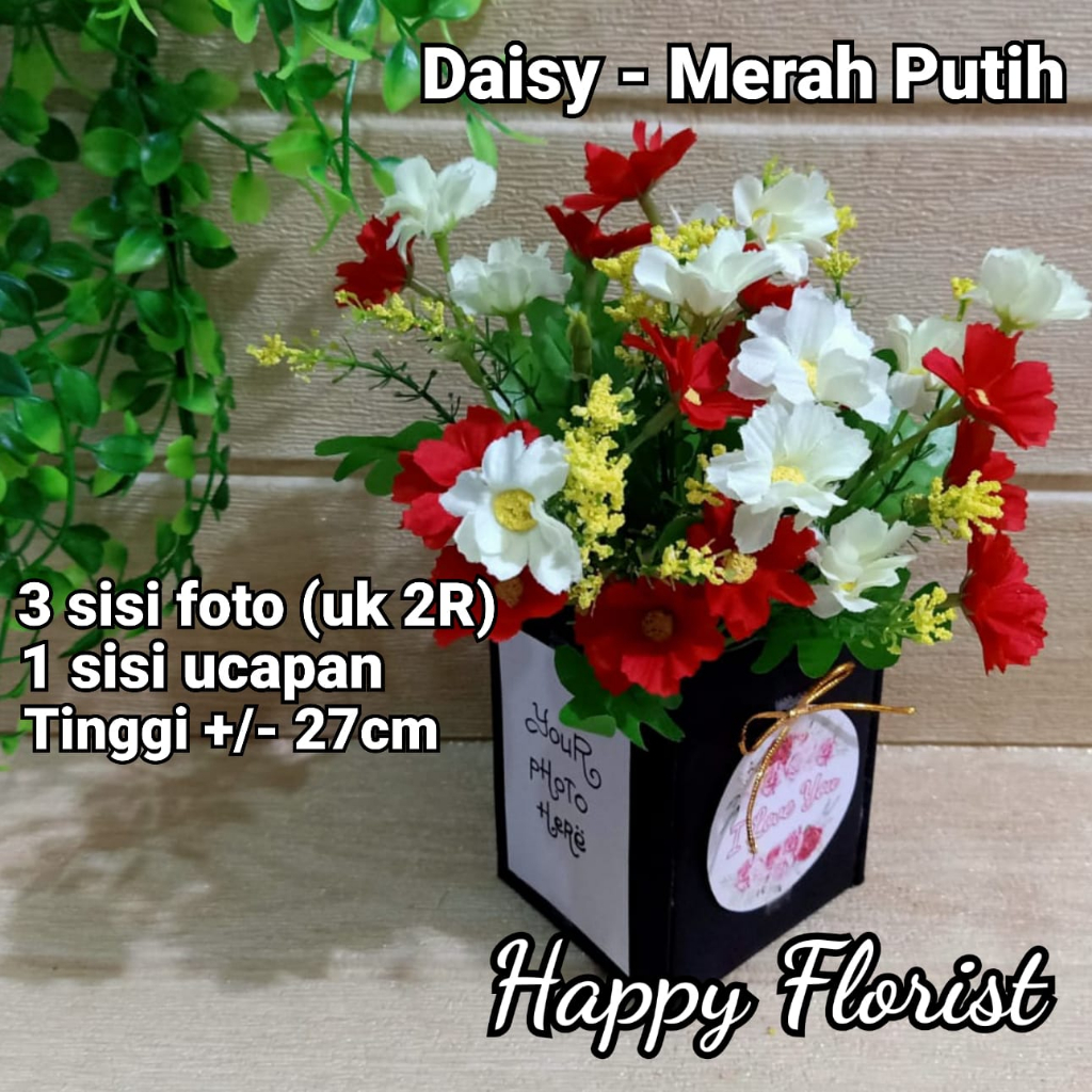 [HAPPY] Frame Foto Aesthetic Meja - Kado Ulang Tahun untuk Pacar Cewek Cowok - BIngkai Foto - Kado U