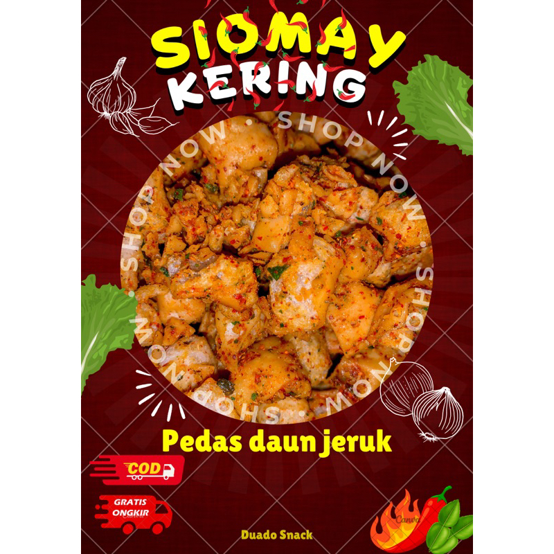 

Duado Snack Siomay kering pedas daun jeruk / siomay mini pedas / siomay cikruh / kemasan 80gram