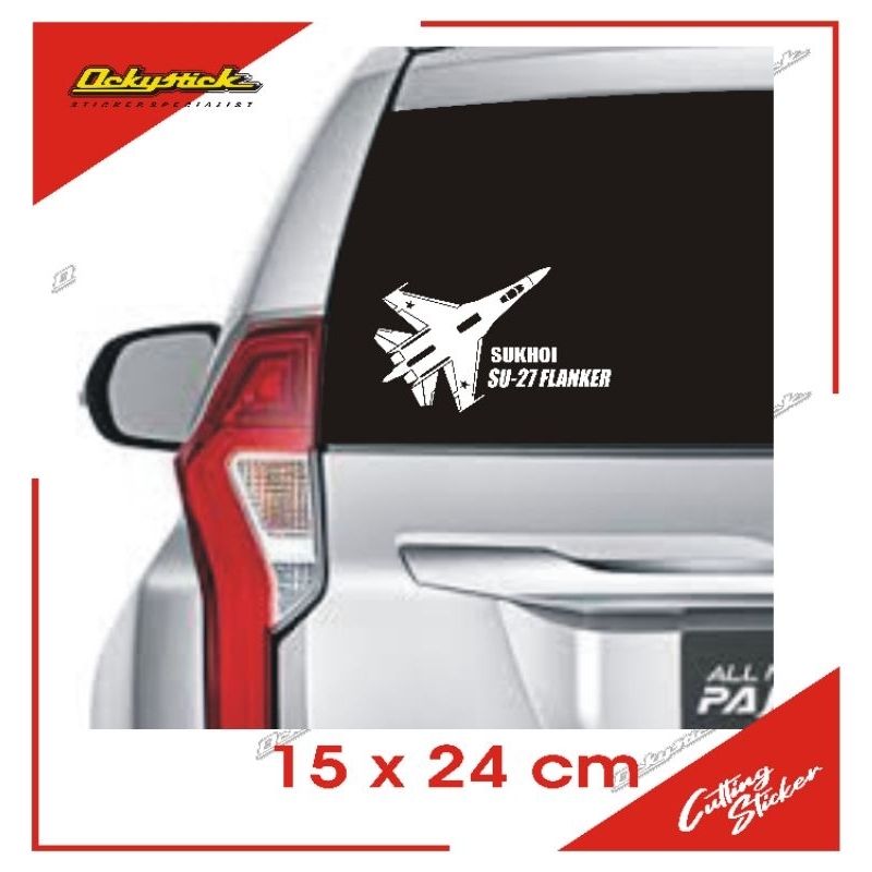 cutting sticker Sukhoi SU-27 stiker mobil