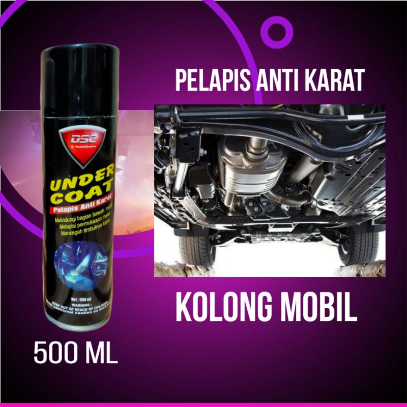 DSC UNDERCOAT 500ml pelindung karat rangka mobil,pelapis anti karat rangka motor ESAF
