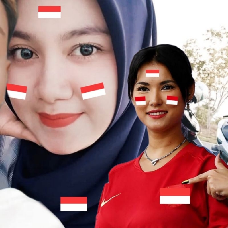 

Stiker cutting bendera merah putih isi 15 pcs