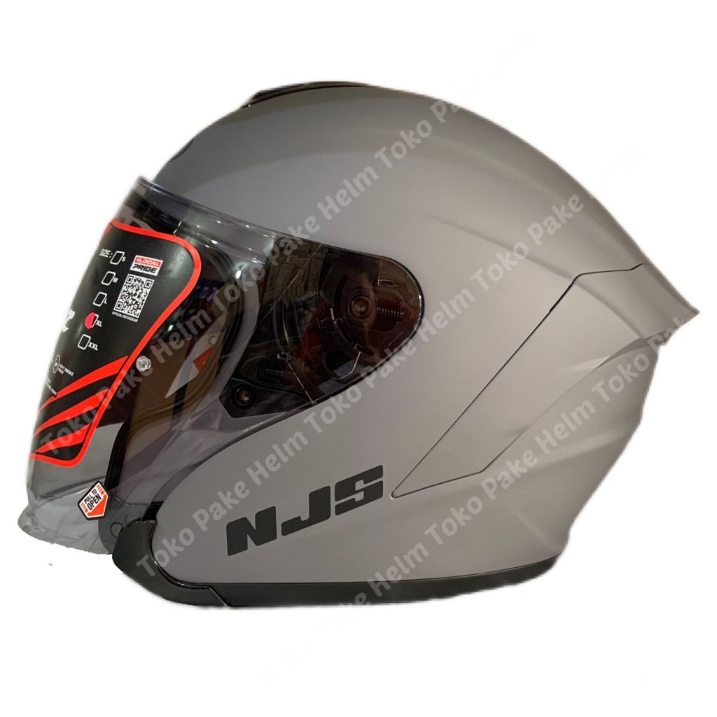 Helm njs kairoz grey doff original 100%