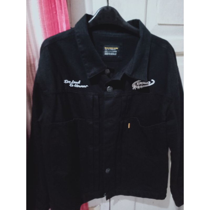 trucker jaket erigo x JKT48 team black