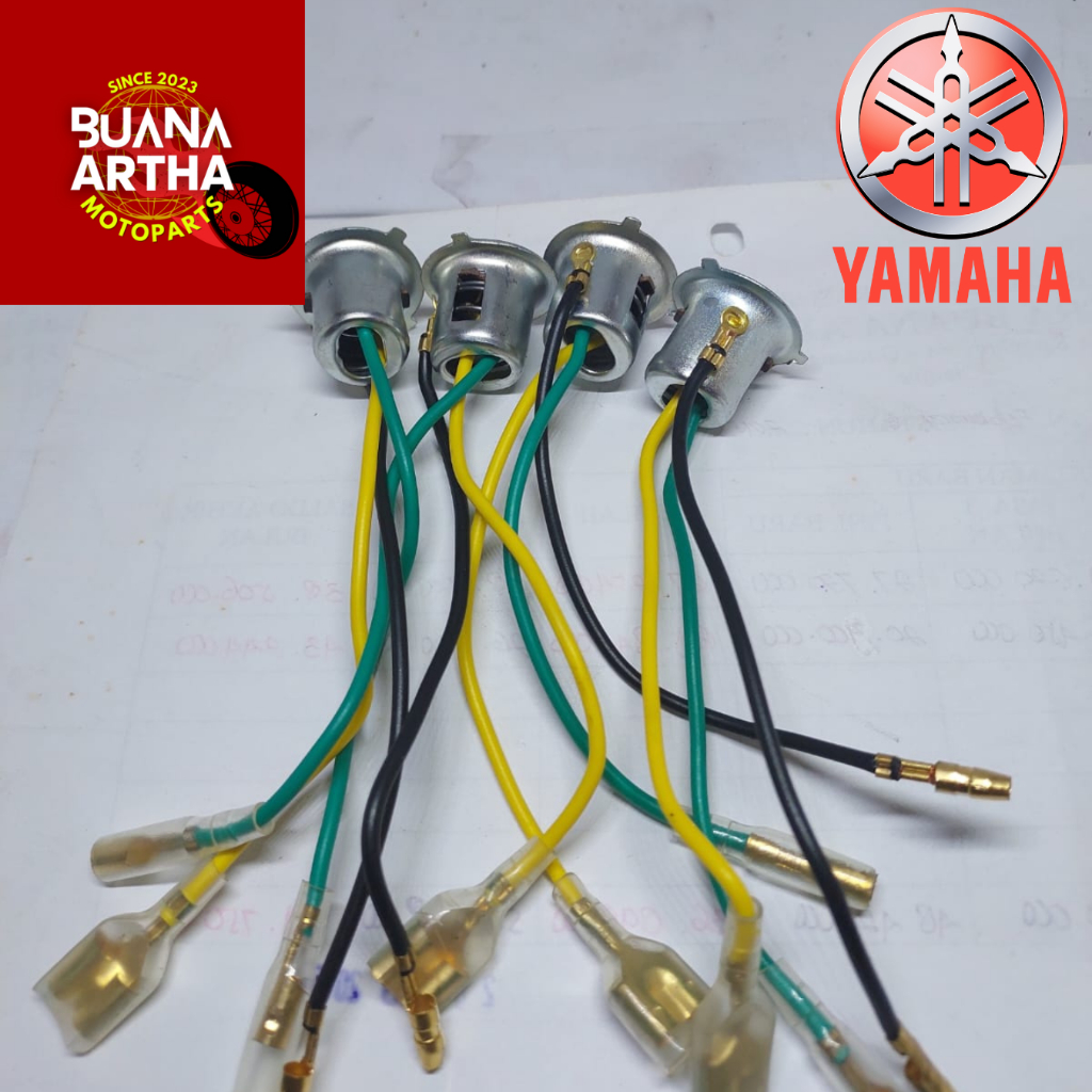 Fitting Lampu, Pitting Lampu, Soket Lampu Depan Yamaha Motor Matic & Bebek