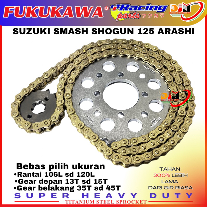 Gear Set Gir Racing Smash Old Smash New Shogun 125 Arashi 125 Fukukawa Racing