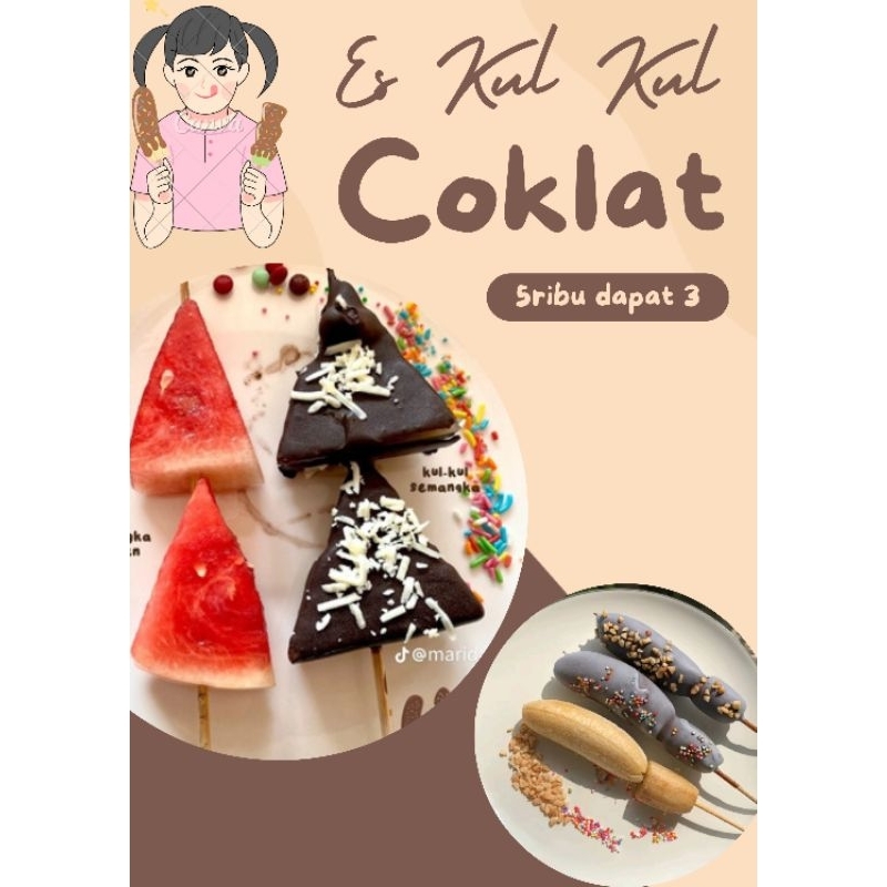 

5 RIBU DAPAT 3 ES KUL KUL COKLAT LUMER BUAH FRESH