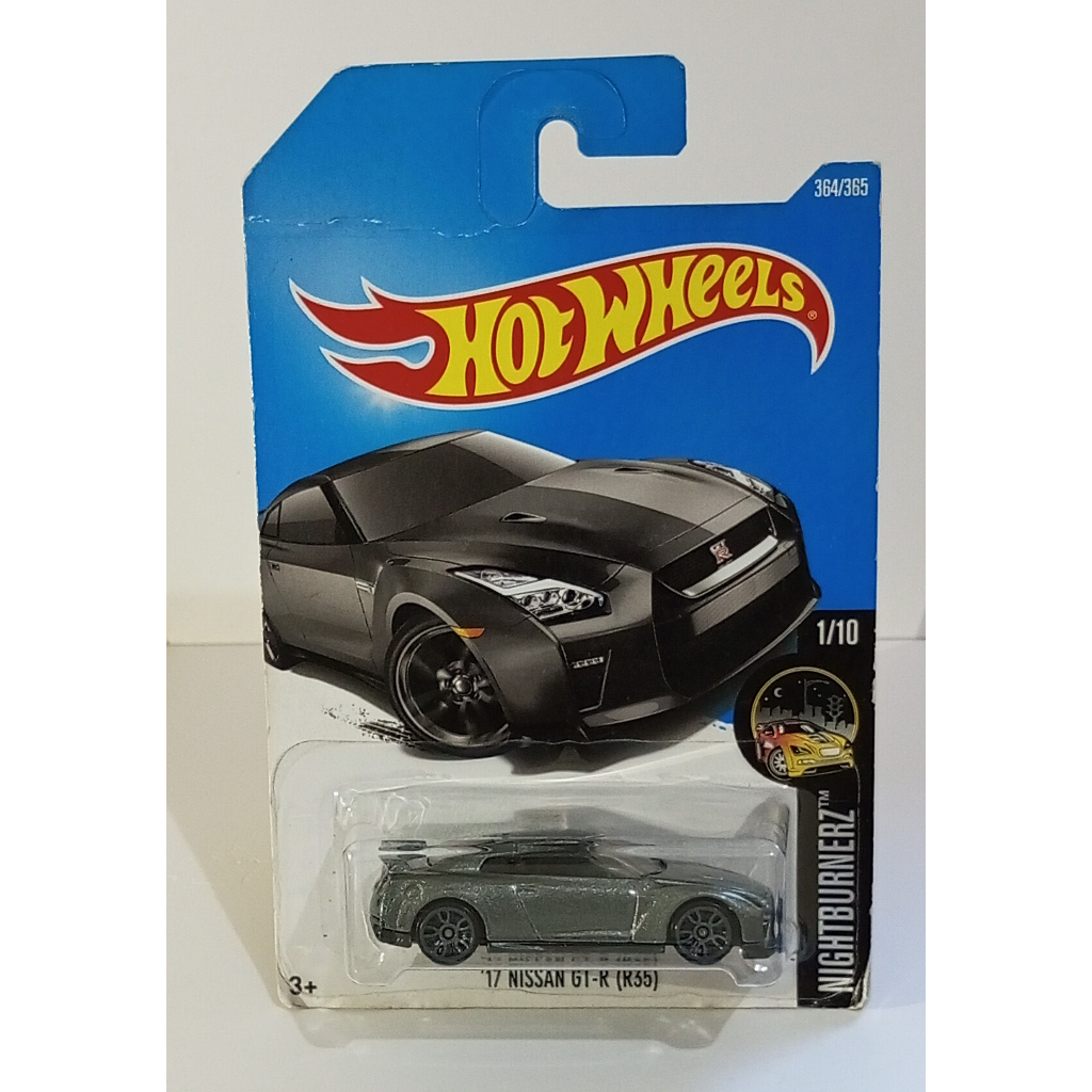 Hot Wheels '17 Nissan GTR (R35) Abu-abu