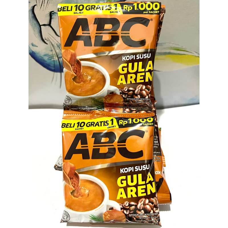 

ABC KOPI SUSU GULA AREN ISI (10+1) X 27 GR