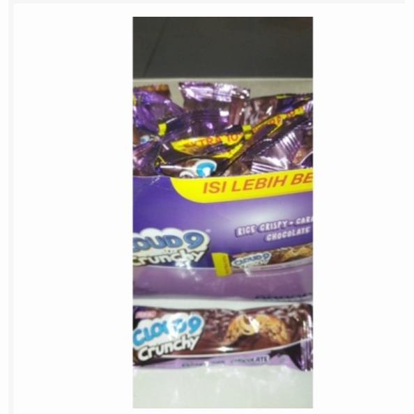 

Cloud 9 Crunchy bar krispy bersalut cokelat 1pieces