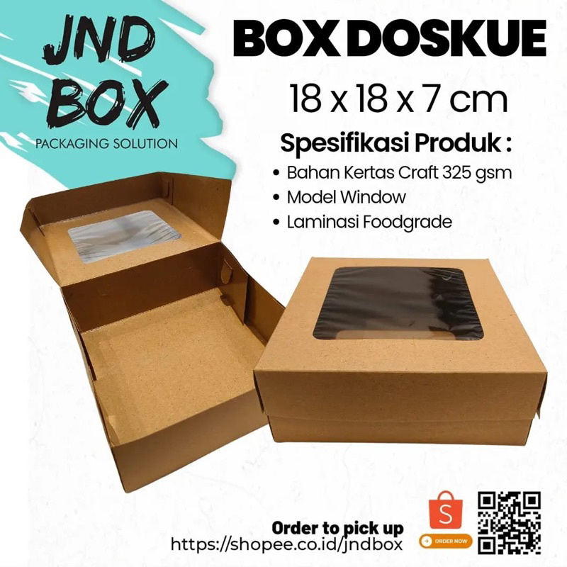 

Dus Nasi Window 18 x 18 x 7 cm TANPA TATAKAN