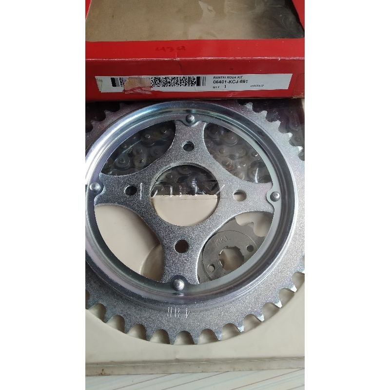 Gear gir set girset rantai Honda Tiger 2000 Revo 06401-KCJ-691 Original