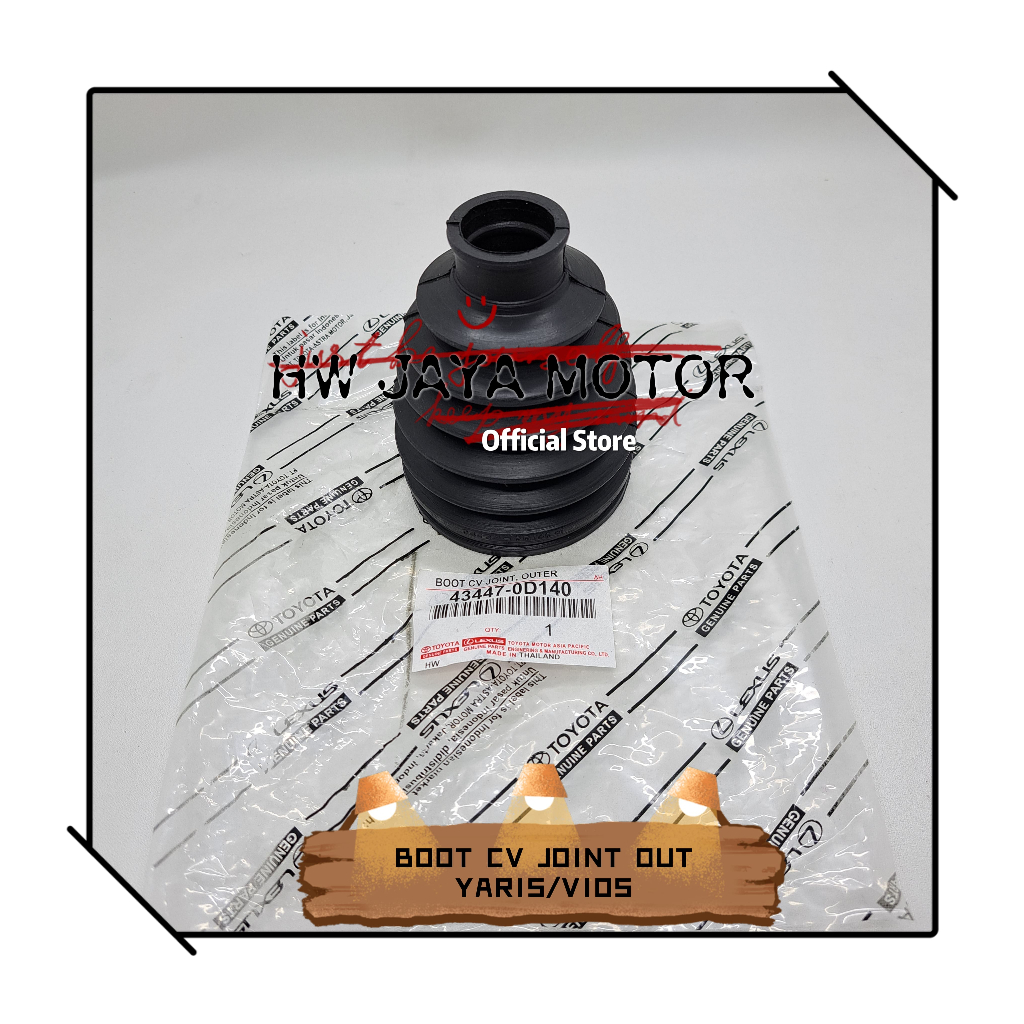 BOOT CV JOINT OUT LUAR TOYOTA VIOS YARIS ORIGINAL