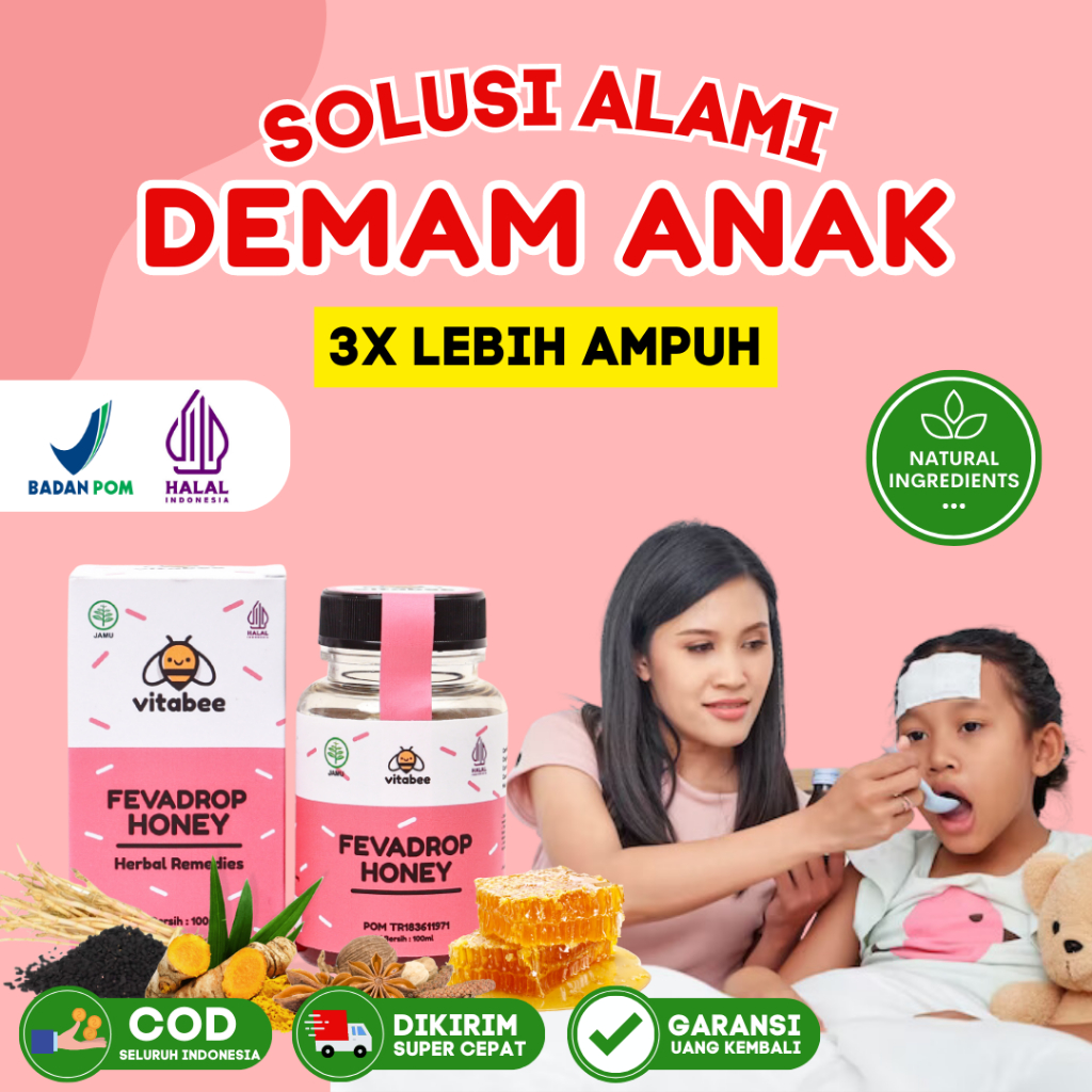 FEVADROP - Madu Herbal Demam Anak / Obat Demam Anak / Obat Panas Anak