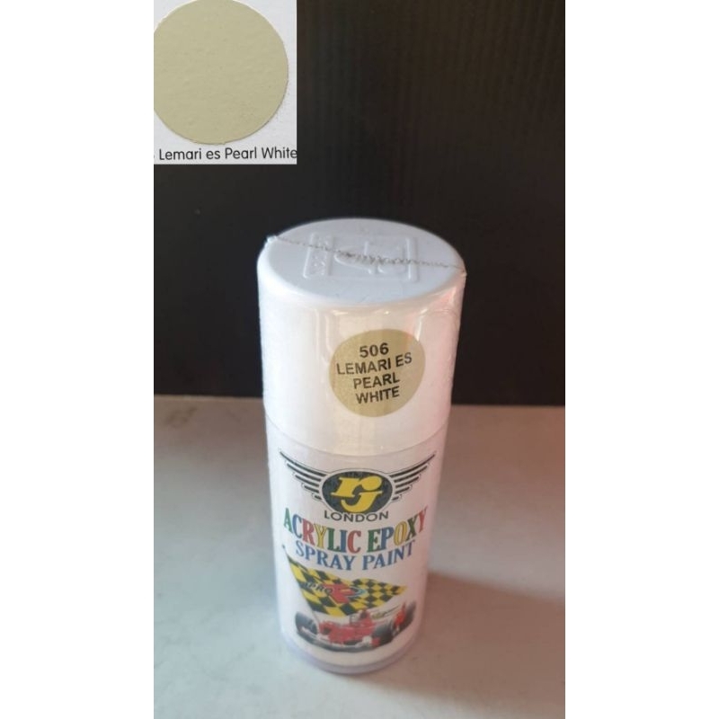 Cat semprot pilox merk RJ london warna lemari es pearl white