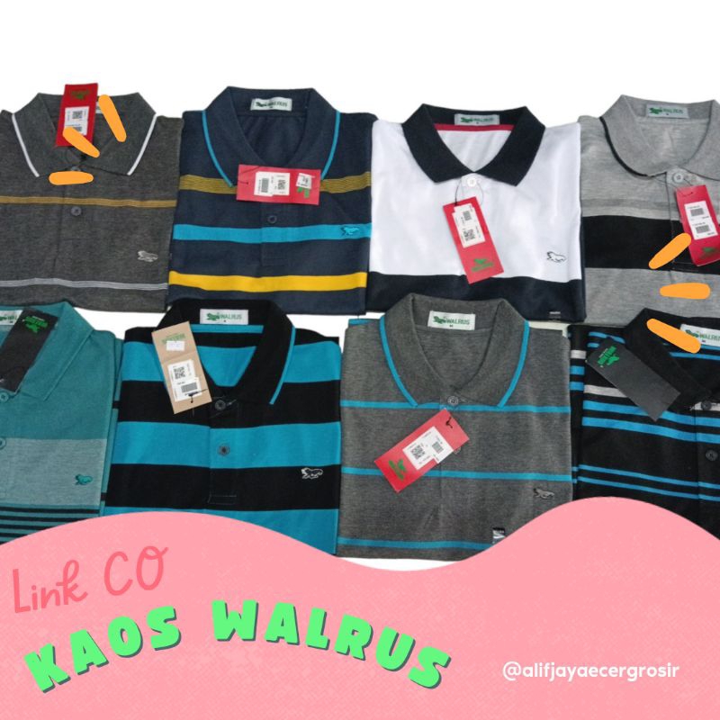 KAOS KERAH WALRUS // KAOS PRIA DEWASA