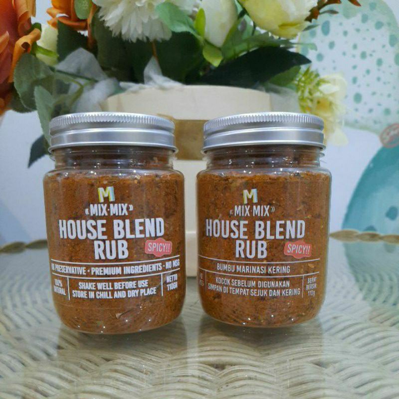 

House Blend Rub Bumbu Marinasi Kering Tanpa Pengawet Tanpa MSG 100gr