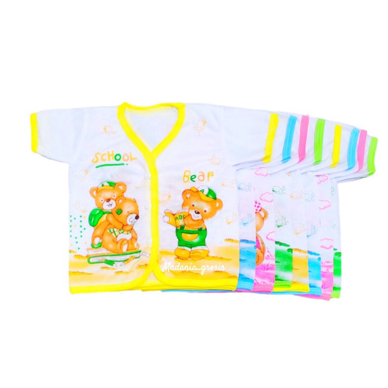 12 PCS ( 1 LUSIN ) BAJU BAYI LUSINAN LENGAN PENDEK