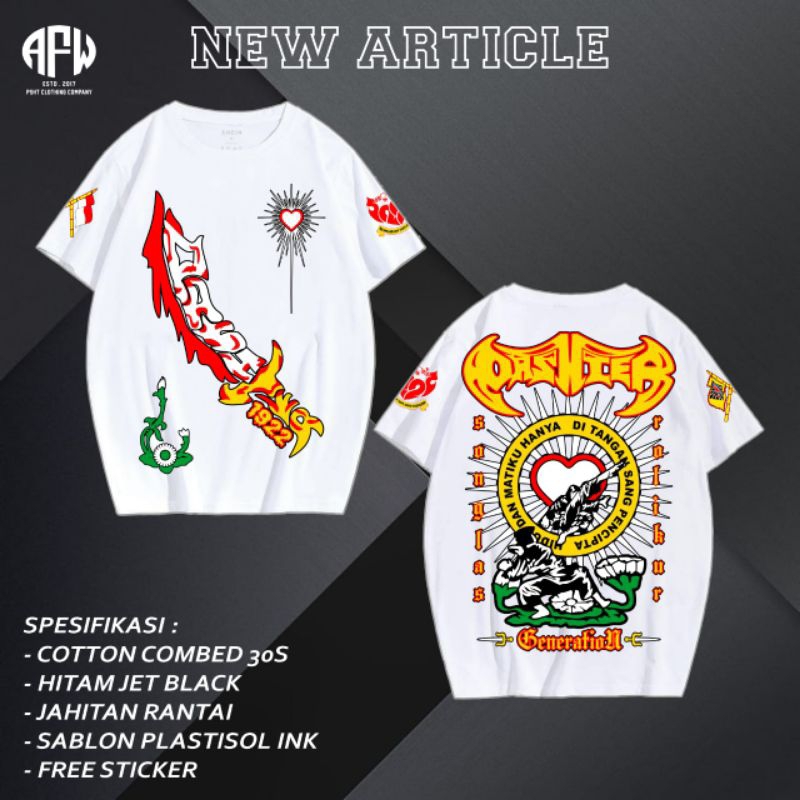 Kaos sh Terate motif pashter lawasan