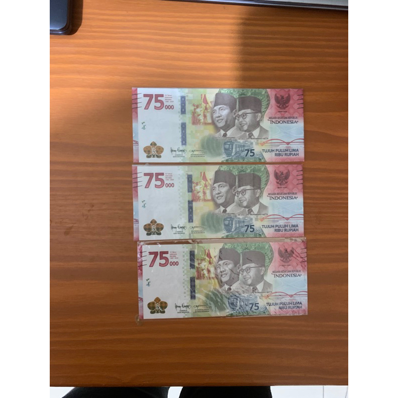 uang 75 ribu langka