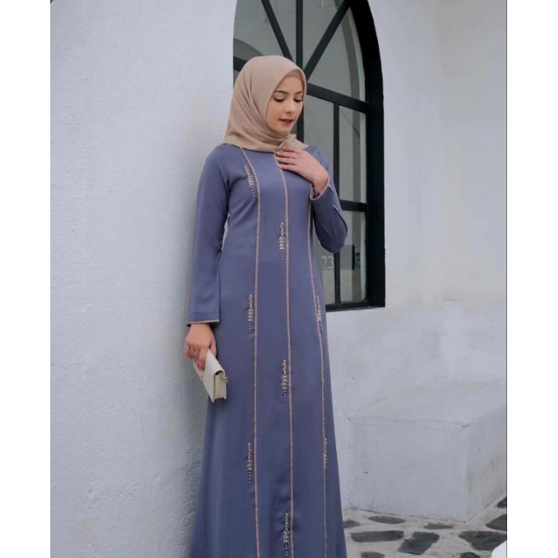 ANESA DRESS WANITA MUSLIMAH TERLARIS DRESS PESTA WANITA MUSLIMAH MEWAH SIMPLE ELEGAN GAMIS PEREMPUAN