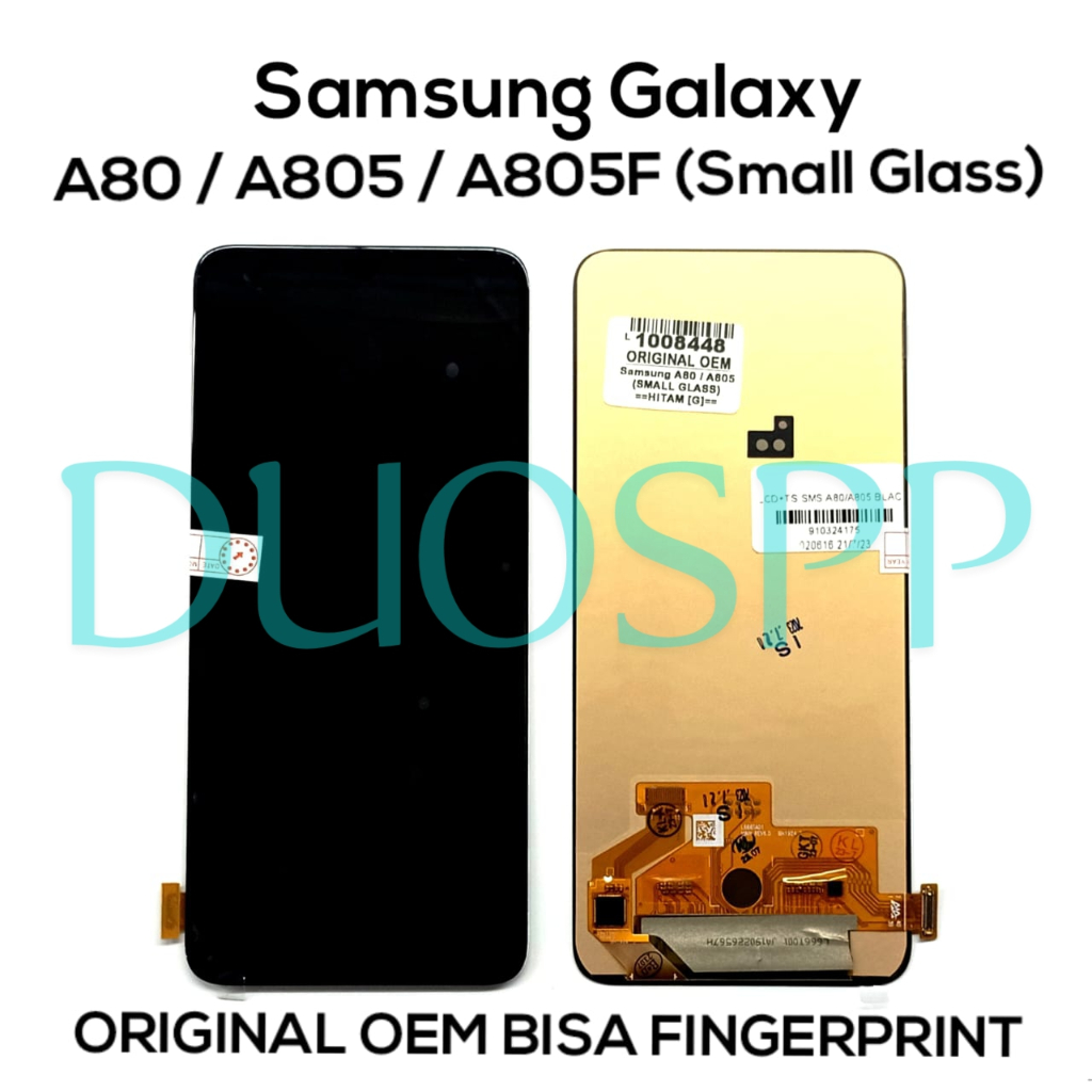 LCD TOUCHSCREEN FINGERPRINT SAMSUNG GALAXY A80 / A805 / A805F SAMLL GLASS LCD TS FULLSET FINGER PRIN