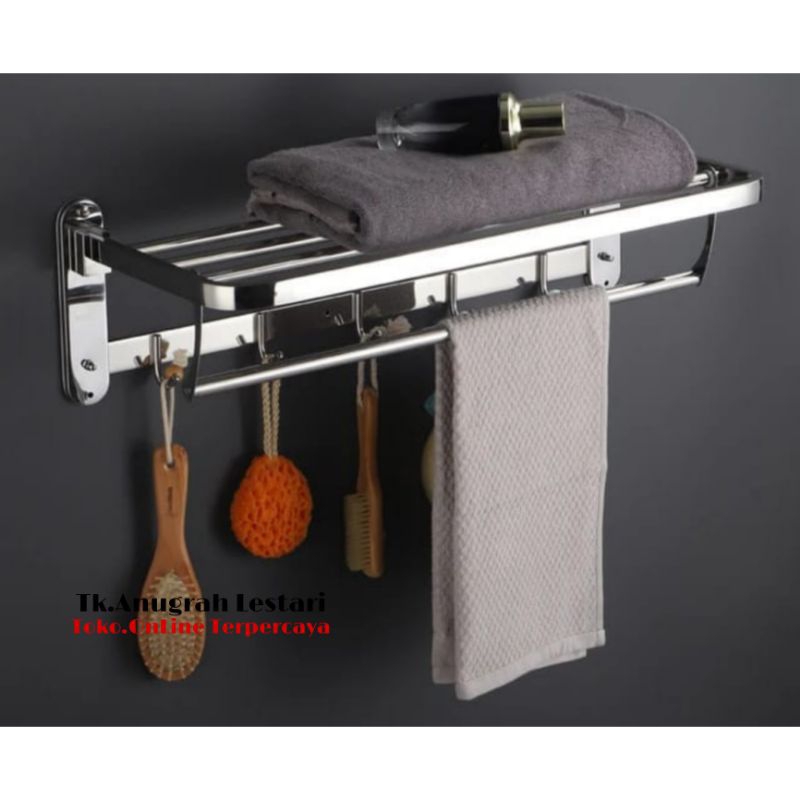 Rak handuk stainless/gantungan handuk stainless