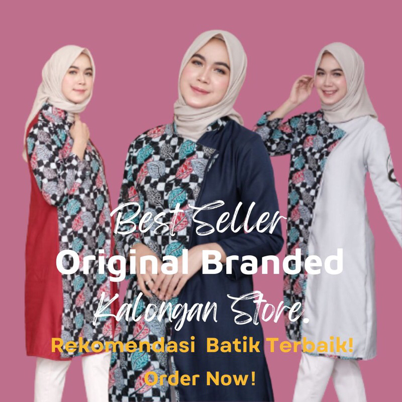 atasan tunik batik big size / tunik batik jumbo / atasan batik terbaru