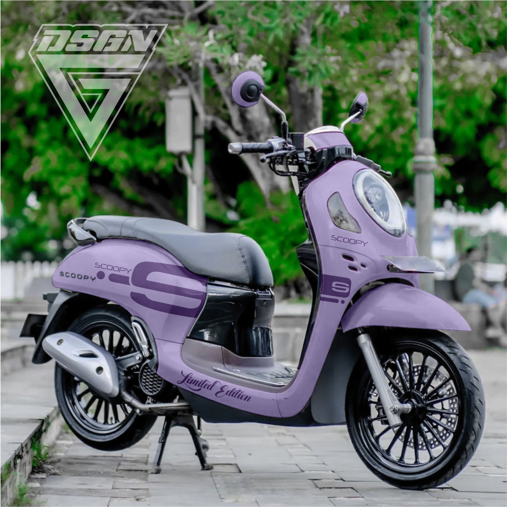 Decal scoopy full body Full Blok Decal Scopy Dekal New Fi 2021 PRESTIGE S Simpel lilac