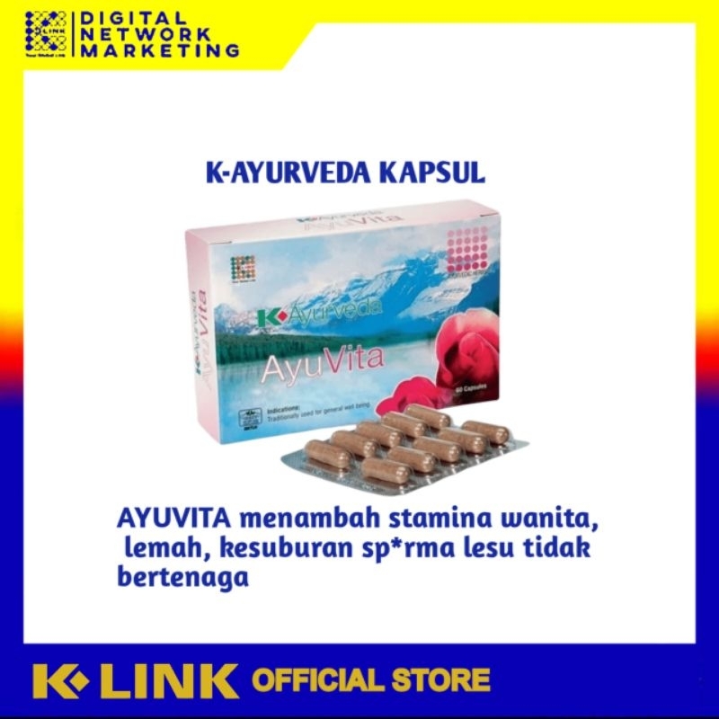 

K Ayurveda Ayuvita K link Kapsul Herbal Alami Bantu Atasi Masalah Kewanitaan