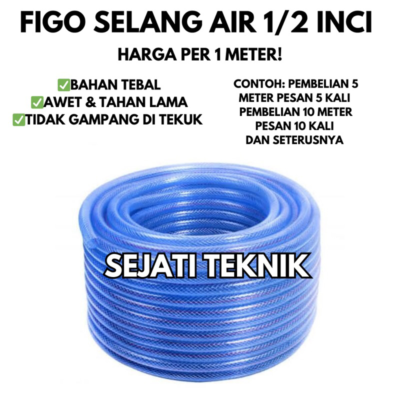 Selang air 1/2 inci figo selang air 1/2 inci selang semprot tanaman 1/2 inci selang air 1/2 inci bah