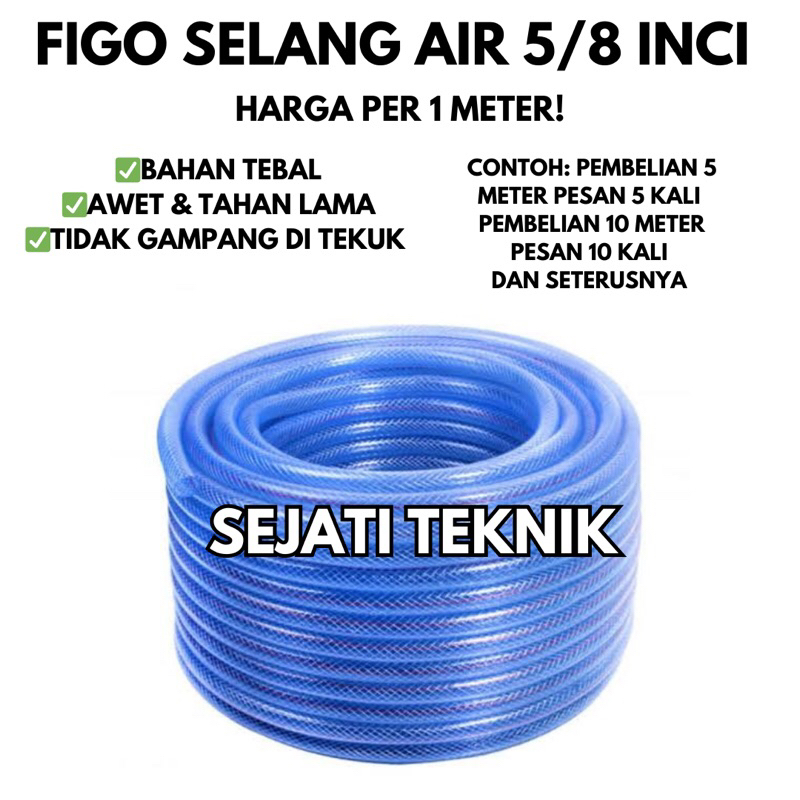 Selang air 5/8 inci figo selang air 5/8 inci selang air tanaman 5/8 inci selamg semprot air 5/8 inci