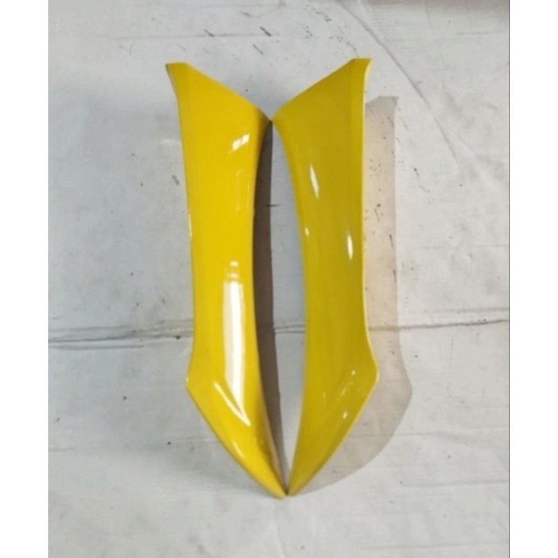 COVER BODY SAMPING SAYAP LUAR/DEK LUAR HONDA SUPRA X 125 LAMA OLD WARNA KUNING