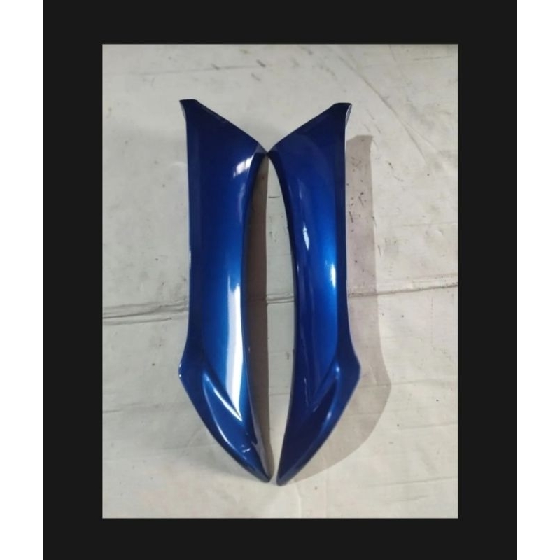 COVER BODY SAMPING SAYAP LUAR/DEK LUAR HONDA SUPRA X 125 LAMA OLD WARNA BIRU
