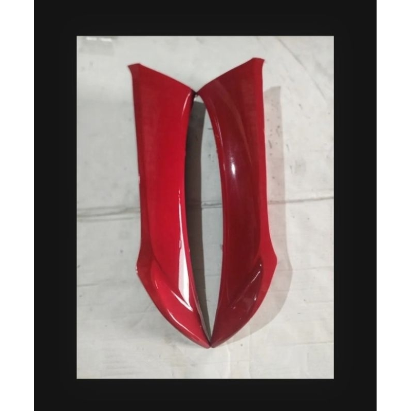 COVER BODY SAMPING SAYAP LUAR/DEK LUAR HONDA SUPRA X 125 LAMA OLD WARNA MERAH MAROON