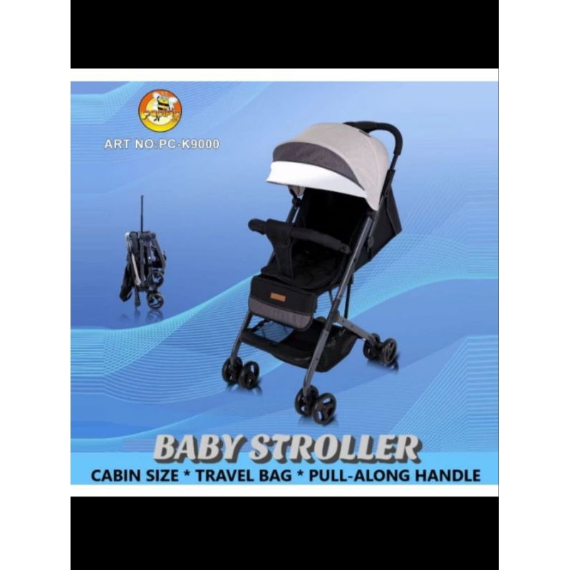 PRELOVED BABY STROLLER PACIFIC JR K9000 GREY