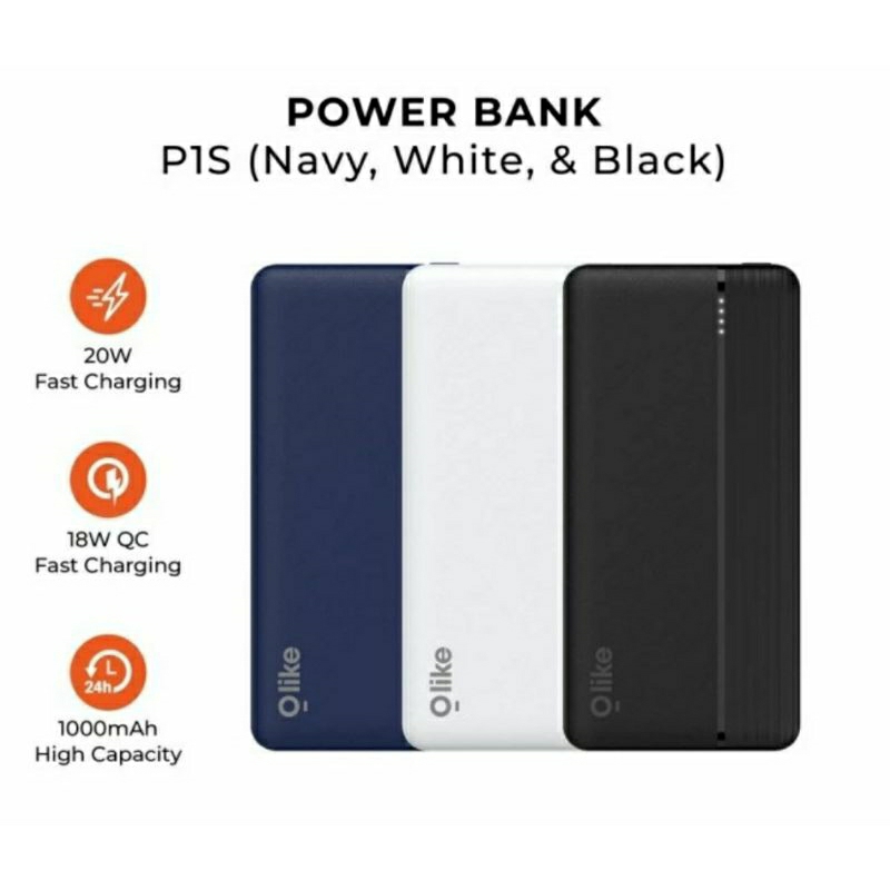 OLIKE P1S POWERBANK 10000MAH QUICK CHARGER 18W