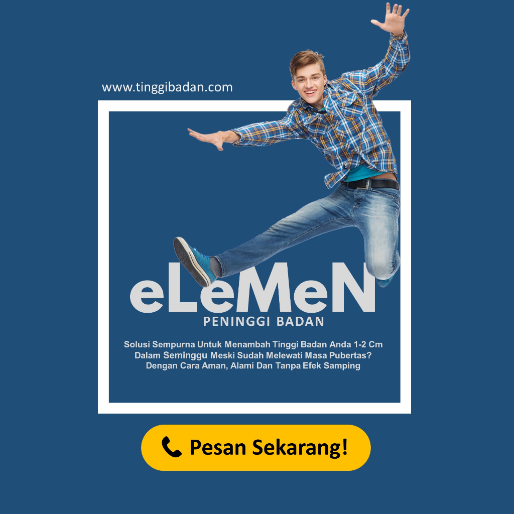 Alat Terapi Peninggi Badan eLeMeN Tambah Tinggi Badan Bantu Maksimalkan Pertumbuhan Tinggi Badanmu