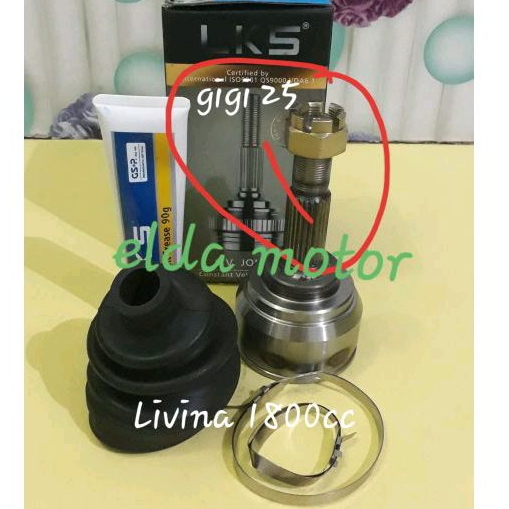 CV Joint Luar As Roda Depan Luar Nissan Livina 1800cc