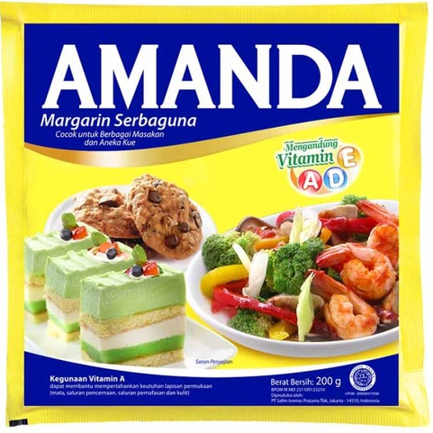 

Margarine Serbaguna AMANDA sacheet 200 g